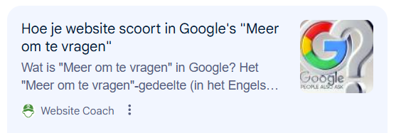 Meer om te vragen